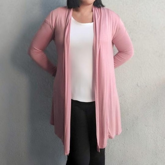 Waterfall Cardigan - Ash Rose - Picture 1 of 2